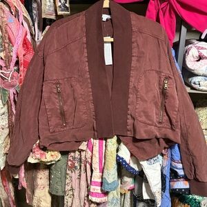 Young Fabulous & Broke Brown Bomber Jacket